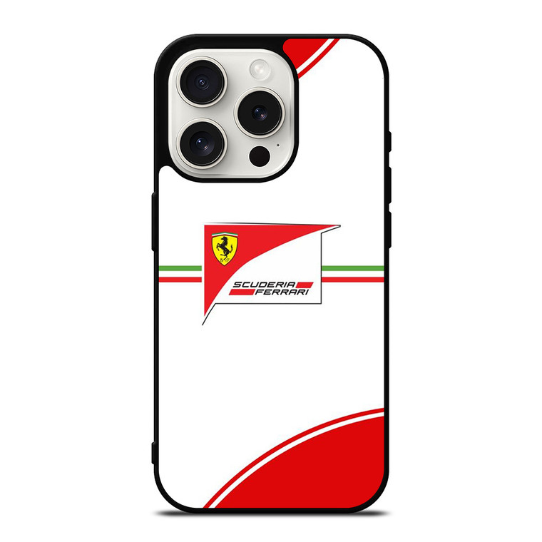 SCUDERIA FERRARI FORMULA ONE F1 RACING 3 iPhone 15 Pro Case Cover