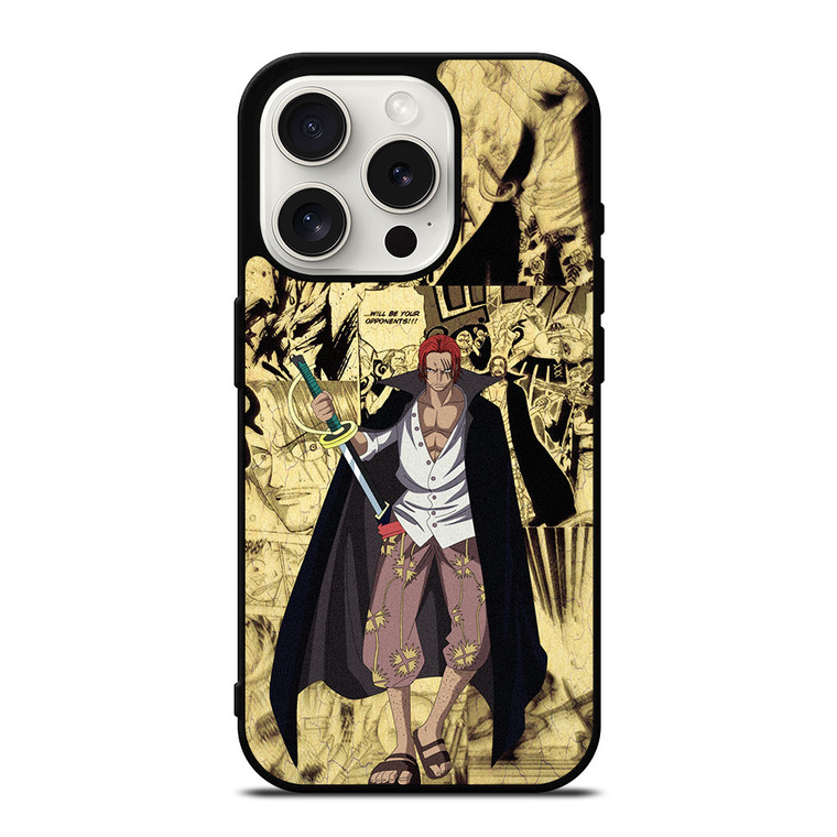 SHANKS ONE PIECE MANGA iPhone 15 Pro Case Cover