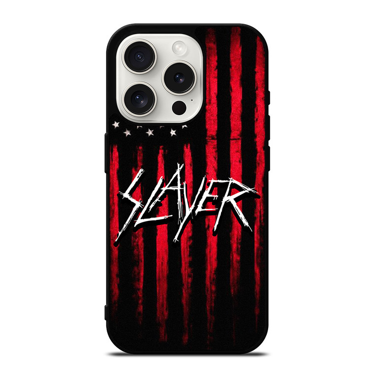 SLAYER ROCK BAND AMERICA iPhone 15 Pro Case Cover