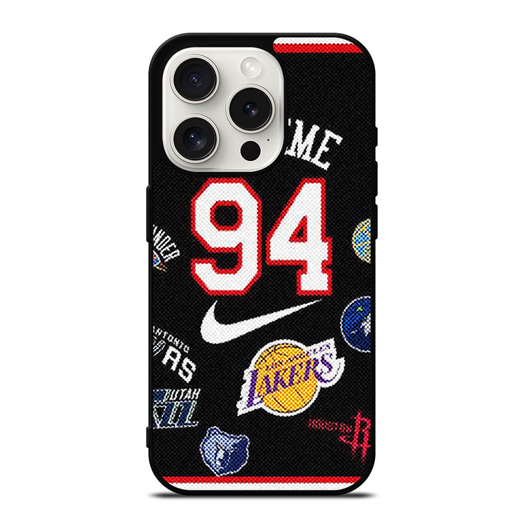 SUPREME NIKE NBA BASKETBALL iPhone 15 Pro Case Cover