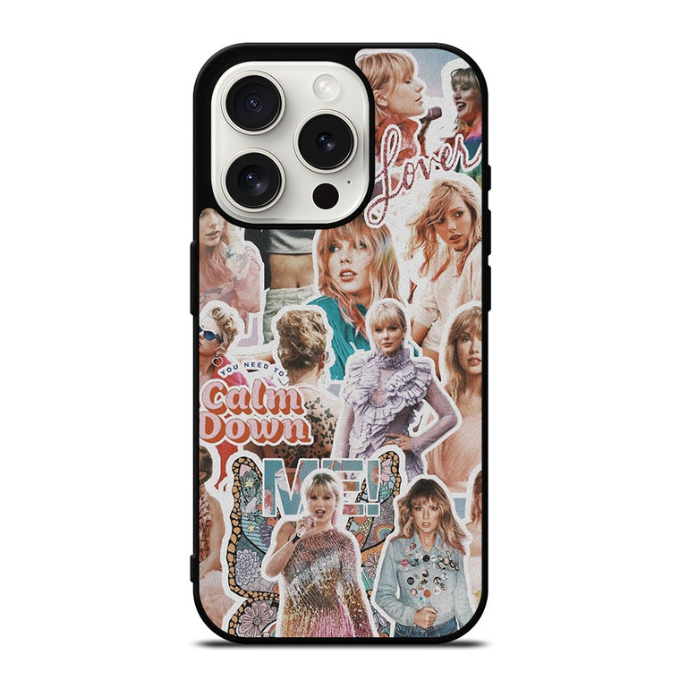 TAYLOR SWIFT AESTHETIC COLLAGE iPhone 15 Pro Case Cover