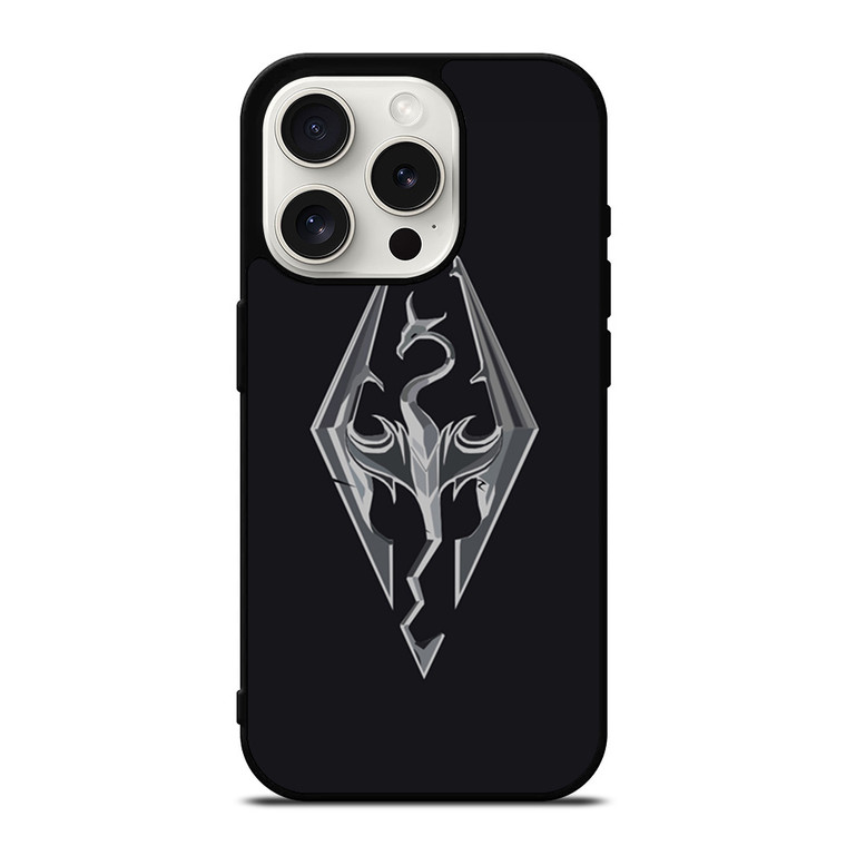 THE ELDER SCROLLS SKYRIM FLAT LOGO iPhone 15 Pro Case Cover
