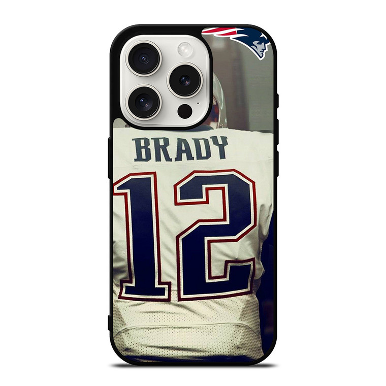 TOM BRADY JERSEY NEW ENGLAND PATRIOTS iPhone 15 Pro Case Cover