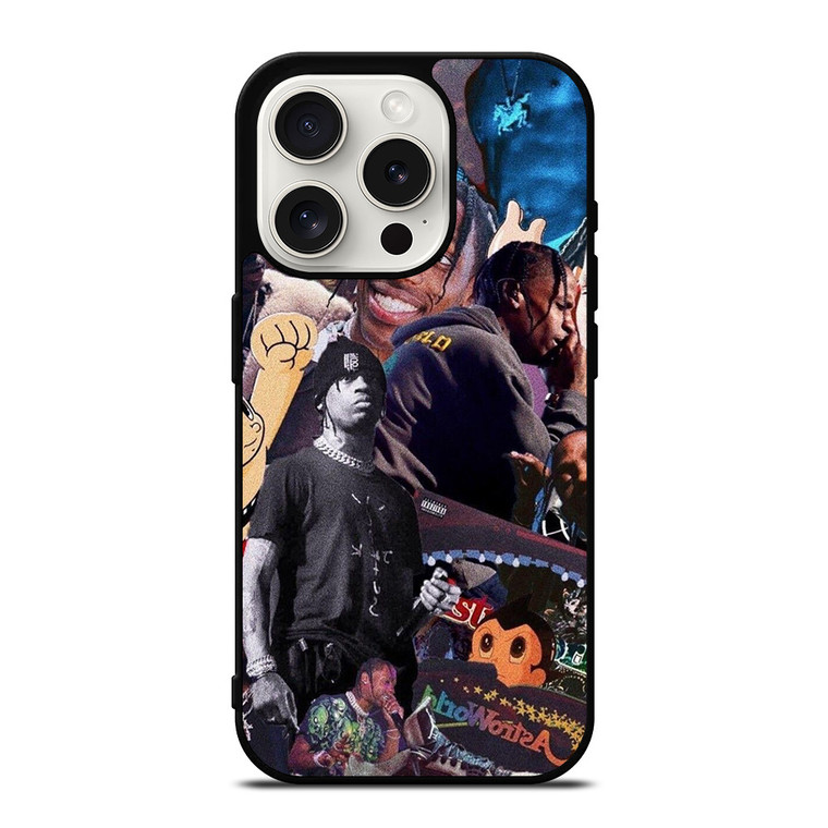 TRAVIS SCOTT ASTROWORLD COLLAGE iPhone 15 Pro Case Cover