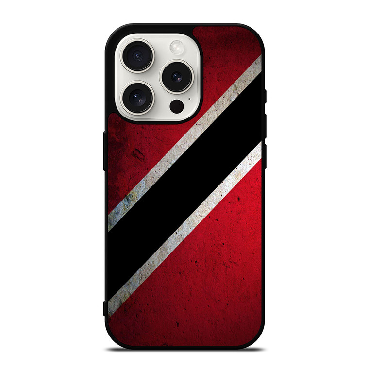 TRINIDAD AND TOBAGO TEXTURED FLAG iPhone 15 Pro Case Cover