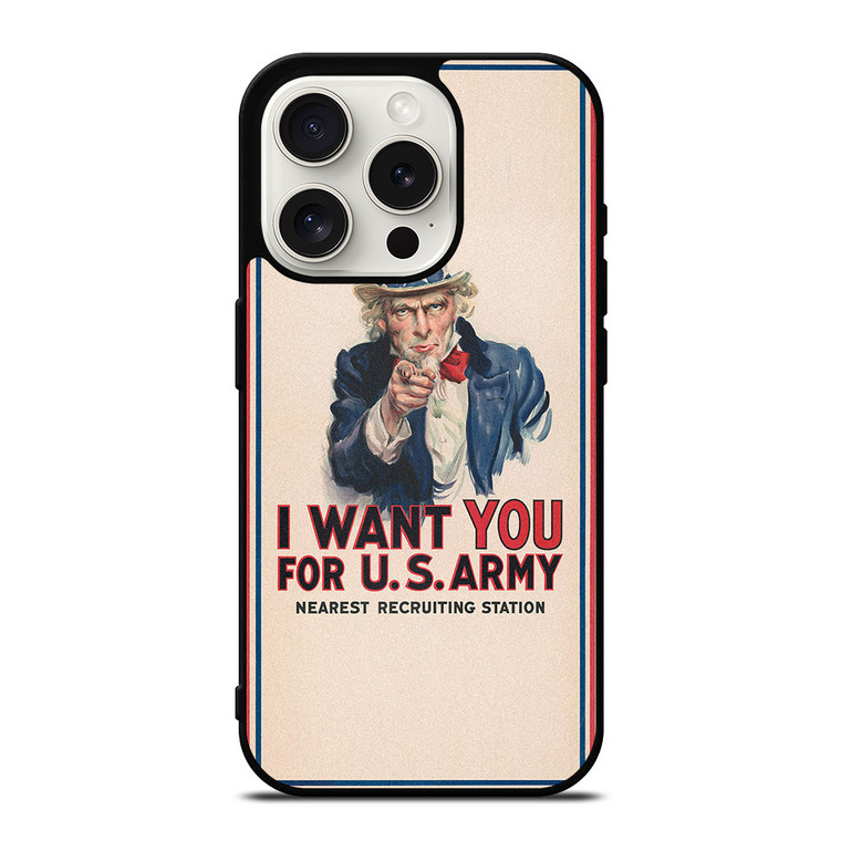UNCLE SAM UNITED STATES ARMY iPhone 15 Pro Case Cover