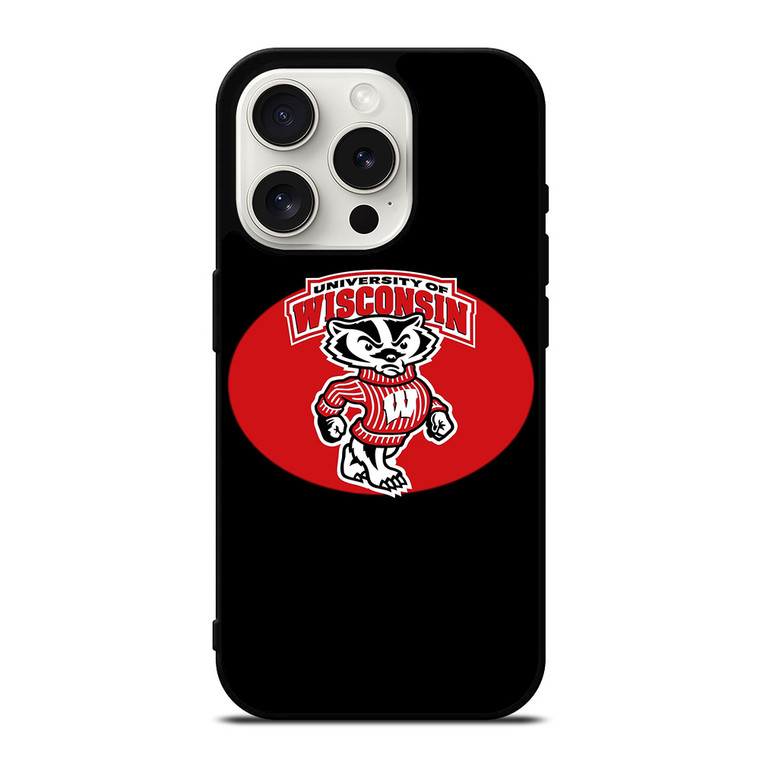 UNIVERSITY OF WISCONSIN ICON iPhone 15 Pro Case Cover