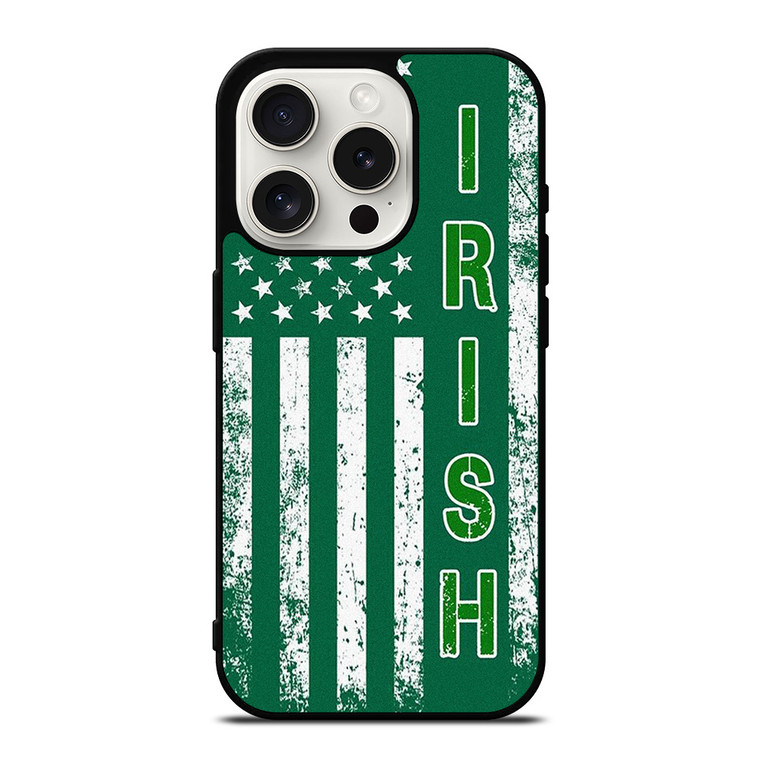 USA FLAG IRISH IRELAND iPhone 15 Pro Case Cover