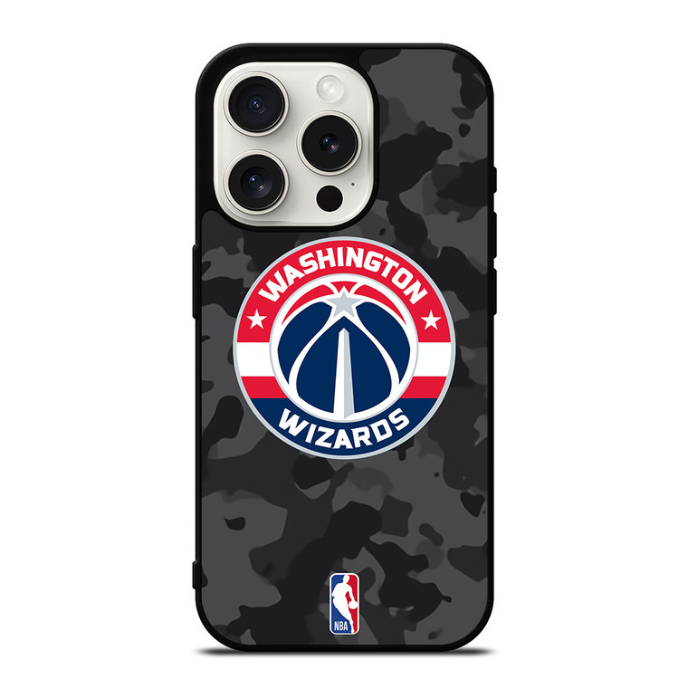 WASHINGTON WIZARDS BLACK CAMO iPhone 15 Pro Case Cover WASHINGTON WIZARDS BLACK CAMO iPhone 15 Pro Case Cover