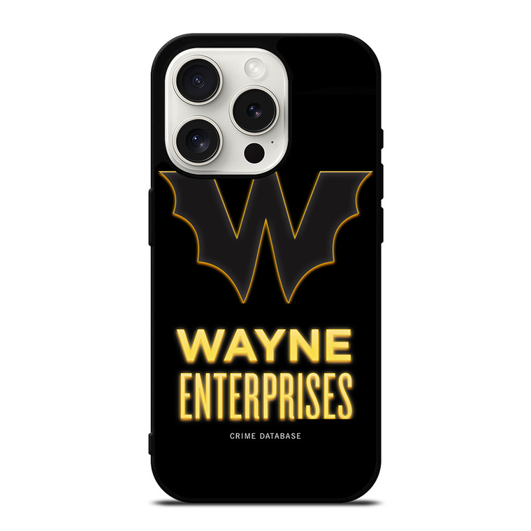 WAYNE ENTERPRISES BATMAN LOGO iPhone 15 Pro Case Cover