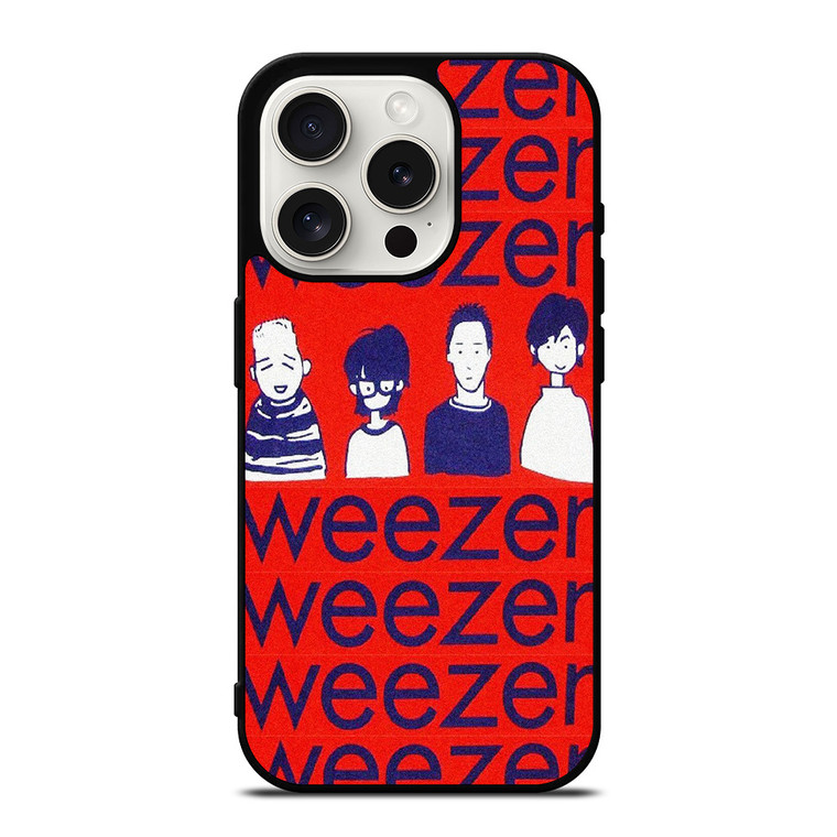 WEEZER ROCK BAND ART iPhone 15 Pro Case Cover