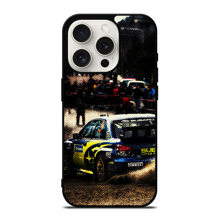 WRC RALLY SUBARU RACING iPhone 15 Pro Case Cover