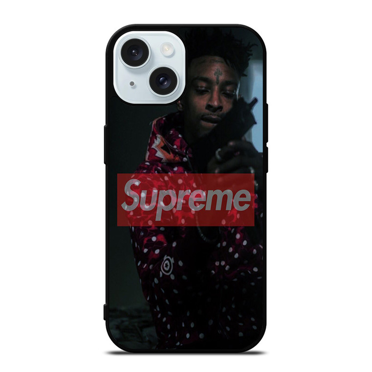 21 SAVAGE SUPREME RAPPER iPhone 15 Case Cover