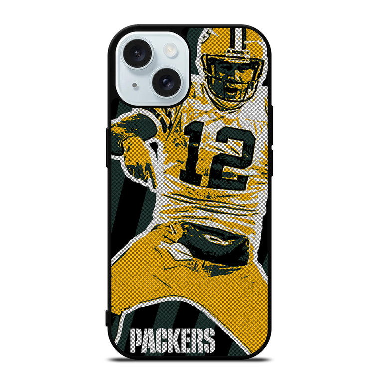 AARON RODGERS GREEN BAY PACKERS NFL 2 iPhone 15 Case Cover