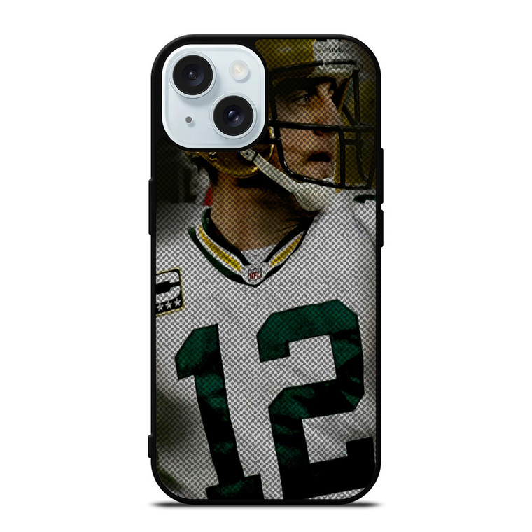 AARON RODGERS GREEN BAY PACKERS NFL 3 iPhone 15 Case Cover