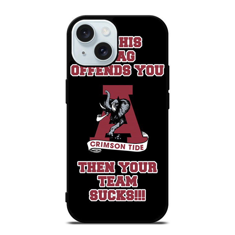 ALABAMA CRIMSON TIDE FANS iPhone 15 Case Cover