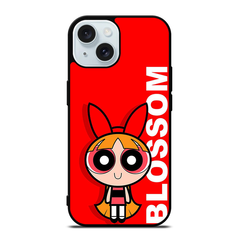 BLOSSOM THE POWERPUFF GIRLS CARTOON iPhone 15 Case Cover