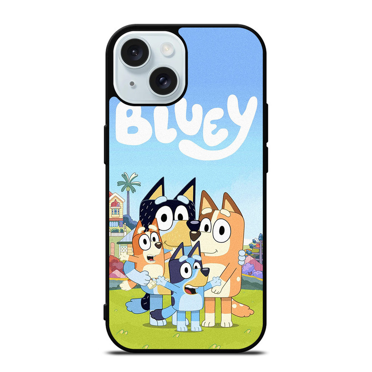 BLUEY HEELER PUPPY CARTOON iPhone 15 Case Cover