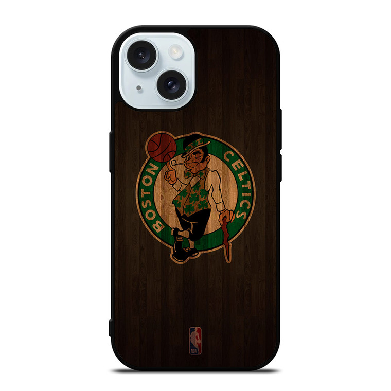 BOSTON CELTICS BASKETBALL COURT NBA iPhone 15 Case Cover