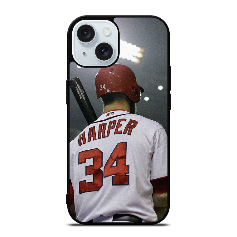 BRYCE HARPER PHILADELPHIE PHILLIES iPhone 15 Case Cover