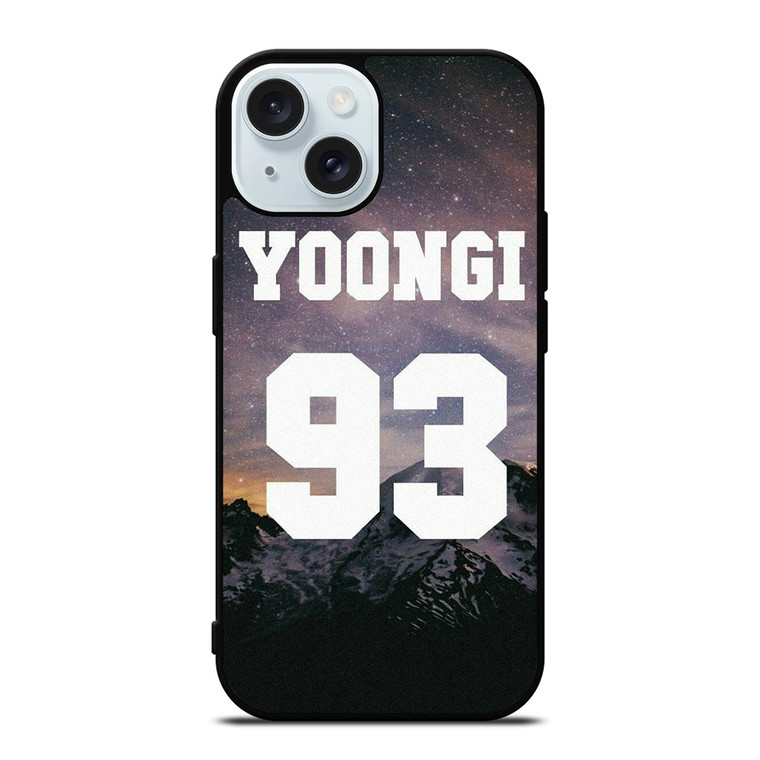 BTS BANGTAN BOYS SUGA 93 COOL iPhone 15 Case Cover