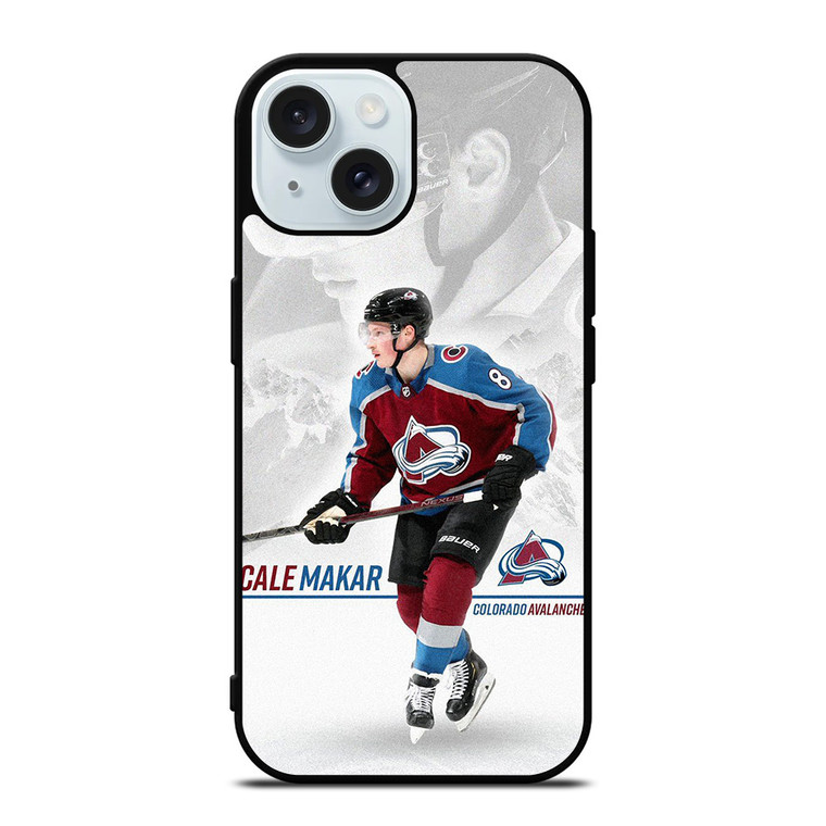 CALE MAKAR COLORADO AVALANCHE HOCKEY iPhone 15 Case Cover