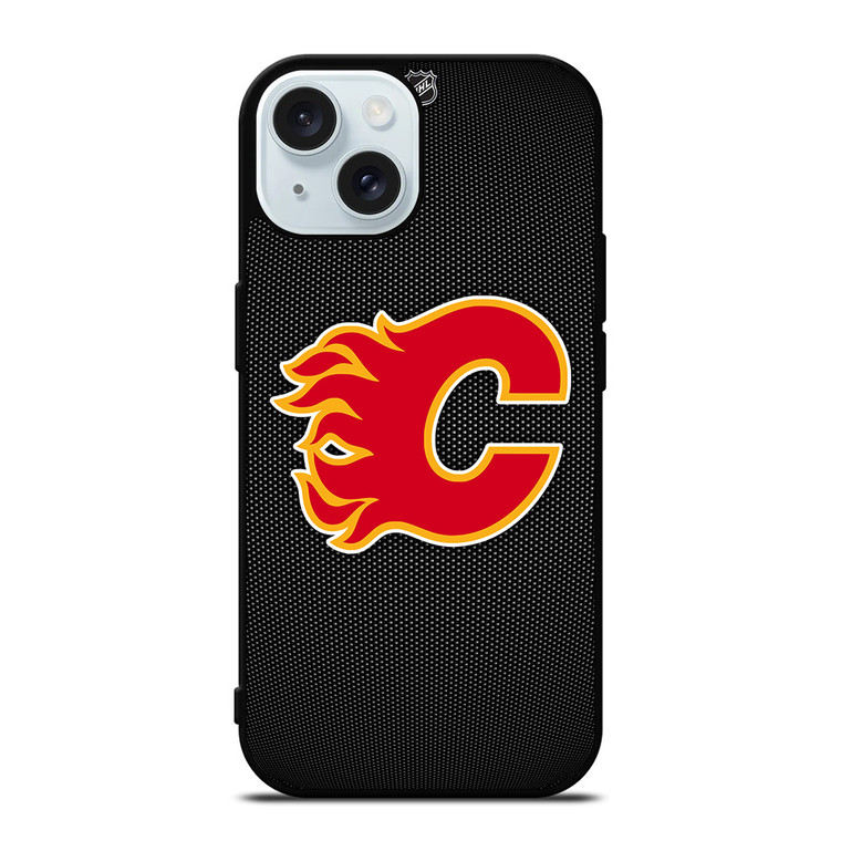 CALGARY FLAMES HOCKEY NHL LOGO iPhone 15 Case Cover