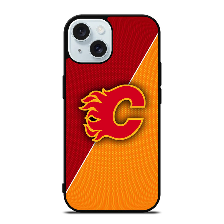 CALGARY FLAMES NHL HOCKEY LOGO iPhone 15 Case Cover