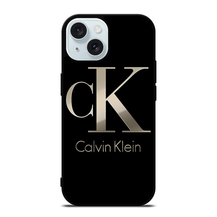 CALVIN KLEIN METAL LOGO iPhone 15 Case Cover