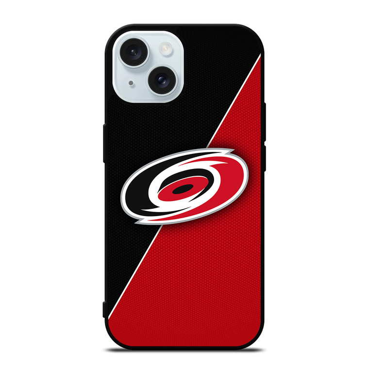 CARLINA HURRICANES NHL HOCKEY LOGO iPhone 15 Case Cover