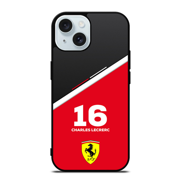 CHARLES LECLERC FERRARI FORMULA ONE F1 RACING 2 iPhone 15 Case Cover