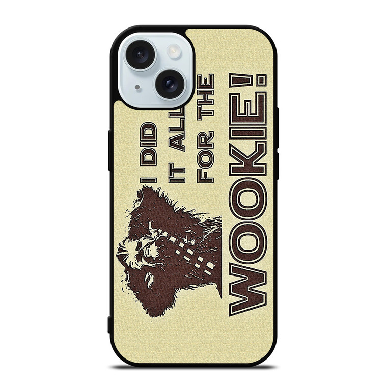 CHEWBACCA WOOKIE STAR WARS iPhone 15 Case Cover