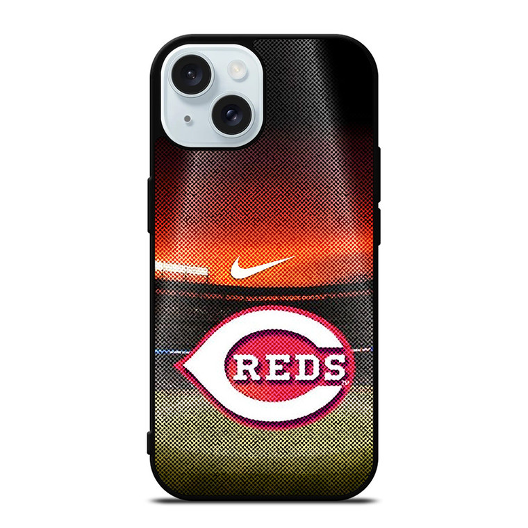CINCINNATI RED MLB BASEBALL LOGO iPhone 15 Case Cover