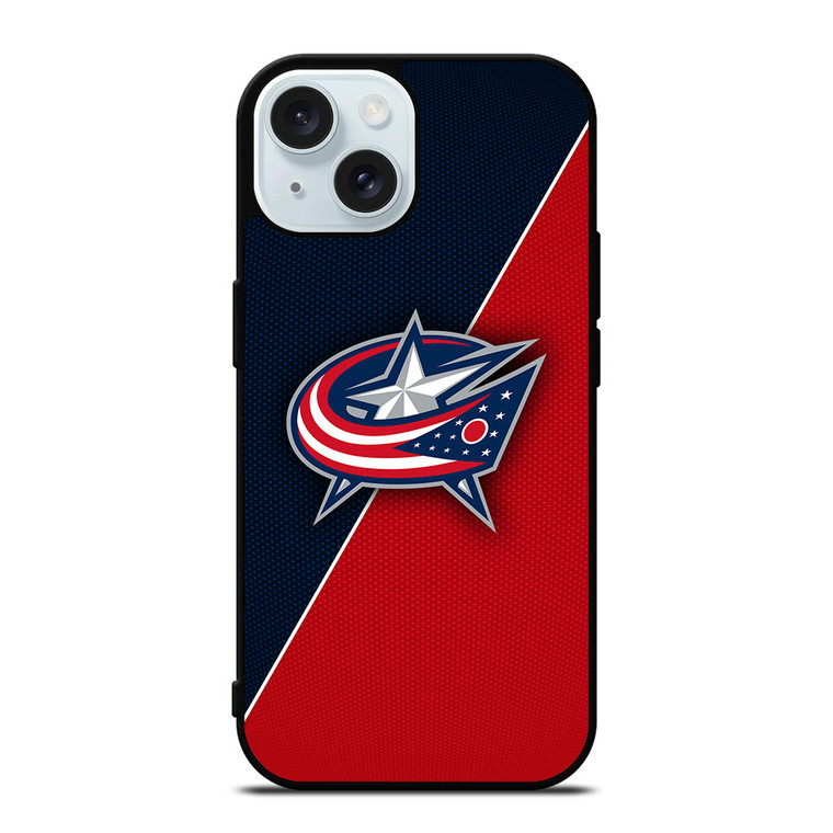 COLUMBUS BLUE JACKETS NHL HOCKEY LOGO iPhone 15 Case Cover