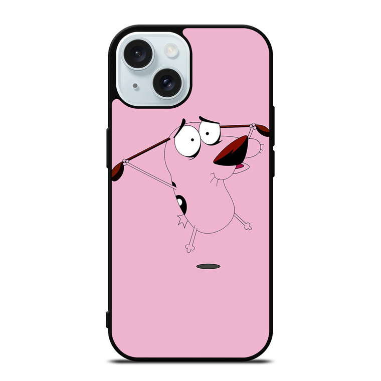 COURAGE THE COWARDLY DOG FLAT iPhone 15 Case Cover