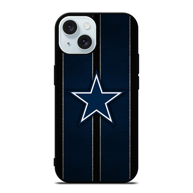 DALLAS COWBOYS NFL METAL STRIPE iPhone 15 Case Cover