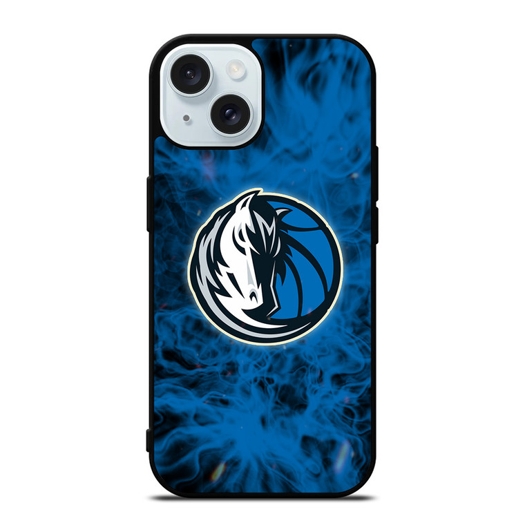 DALLAS MAVERICKS BASKETBALL NBA FIRE iPhone 15 Case Cover