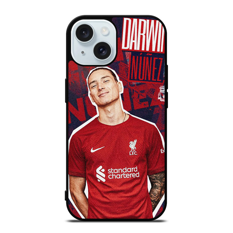 DARWIN NUNEZ LIVERPOOL FC iPhone 15 Case Cover