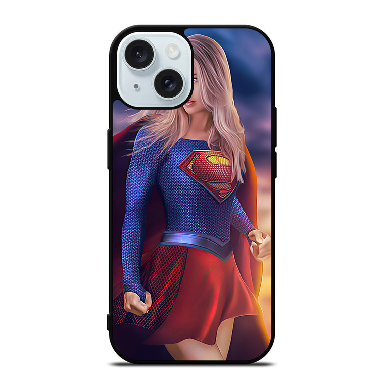 DC SUPERGIRL CARTOON iPhone 15 Case Cover