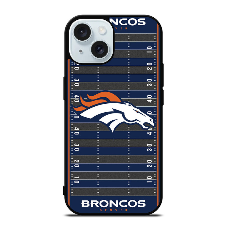 DENVER BRONCOS FOOTBALL FIELD iPhone 15 Case Cover