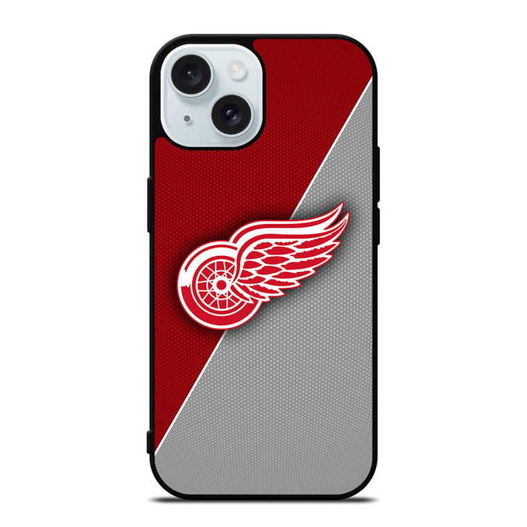 DETROIT RED WINGS NHL HOCKEY LOGO iPhone 15 Case Cover