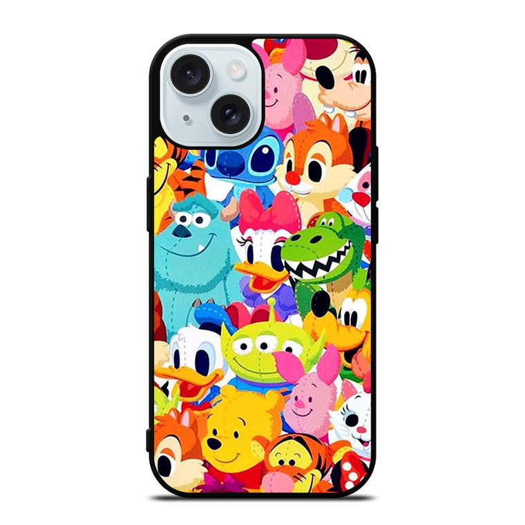 DISNEY CARTOON ALL CHARACTER  iPhone 15 Case Cover