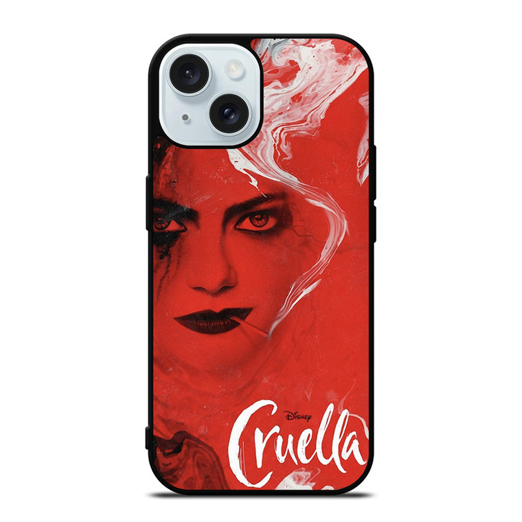 DISNEY CRUELLA DE VIL RED iPhone 15 Case Cover
