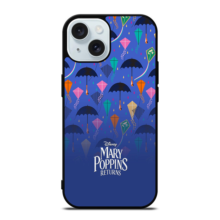 DISNEY MARY POPPINS PATTERN iPhone 15 Case Cover