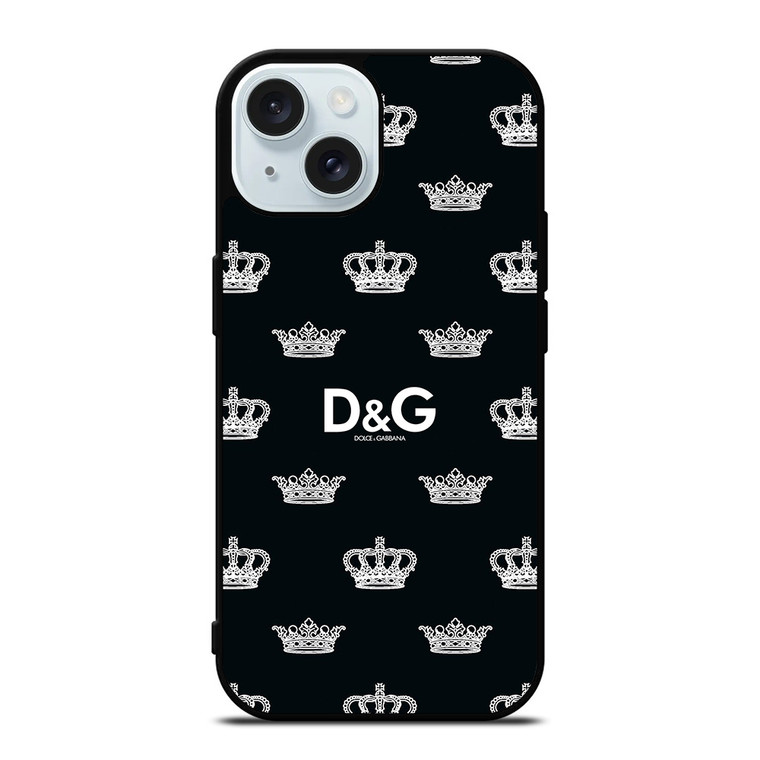 DOLCE AND GABBANA PATTERN iPhone 15 Case Cover