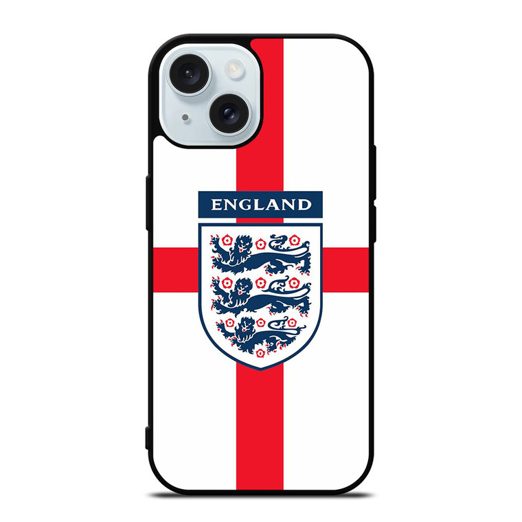 ENGLAND FOOTBALL THREE LIONS iPhone 15 Case Cover