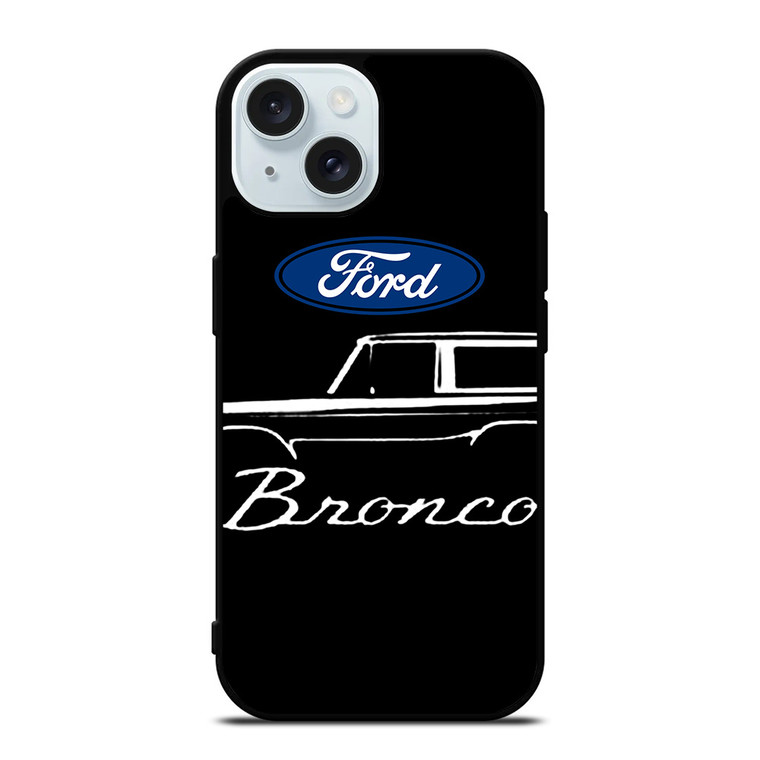 FORD BRONCO SILHOUETTE iPhone 15 Case Cover