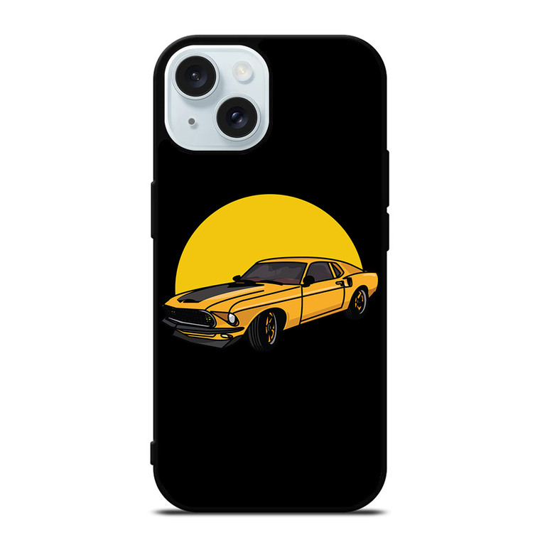 FORD MUSTANG CARTOON iPhone 15 Case Cover