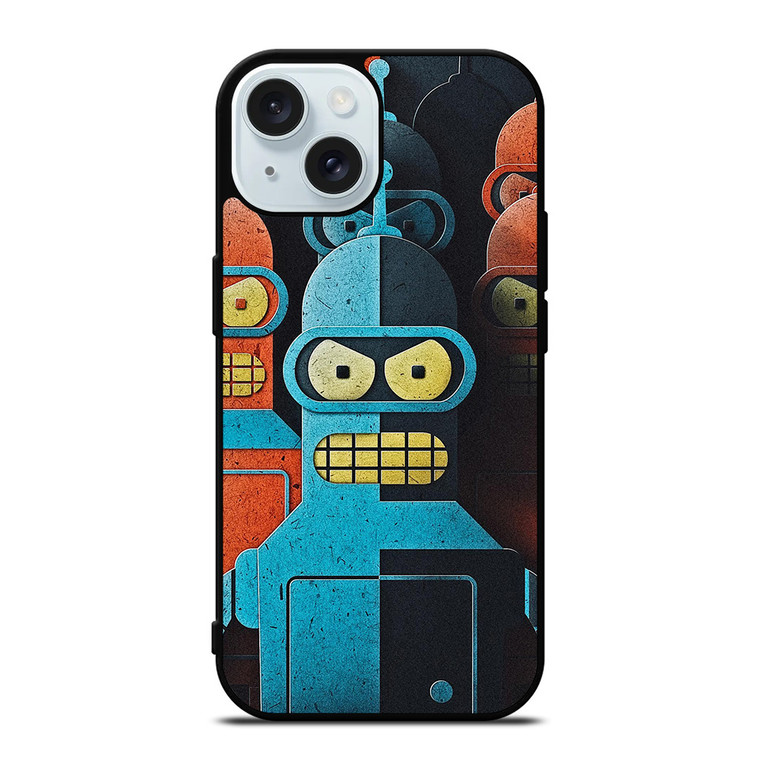 FUTURAMA BENDER ART iPhone 15 Case Cover