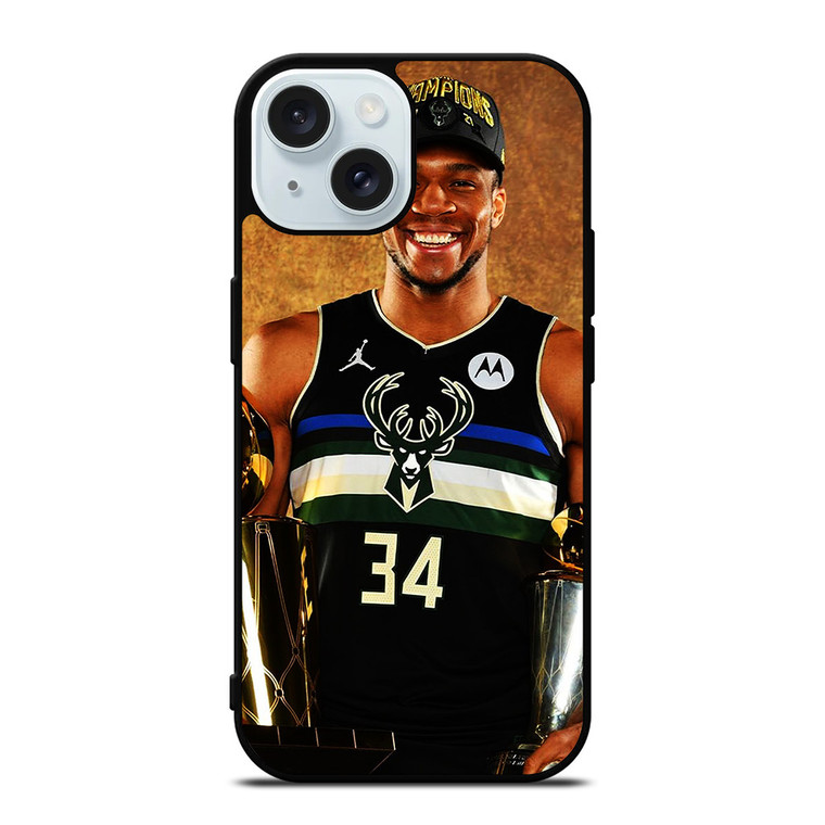 GIANNIS ANTETOKOUNMPO BUCKS 34 iPhone 15 Case Cover